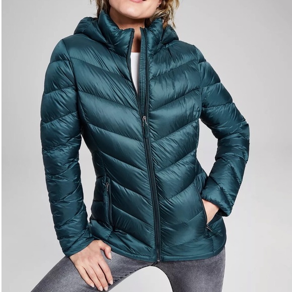Charter Club Jackets & Blazers - Packable Hooded Puffer Coat
